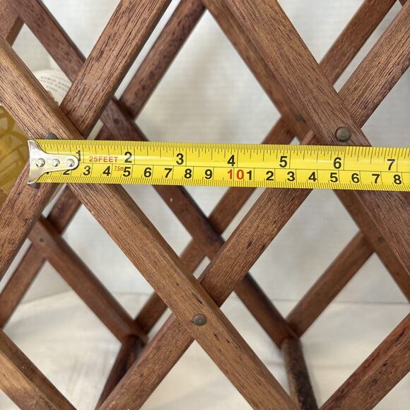 Wine Rack Wooden, Counter-top, Tabletop, Expandable, Accordion Style VTG - Picture 7 of 8